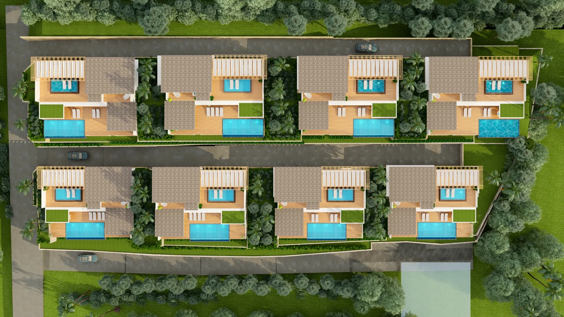 4 Bedroom spacious villas with breathtaking sea and Koh Phangan views in high demand Bophut area – VIL0539 — vignette 2