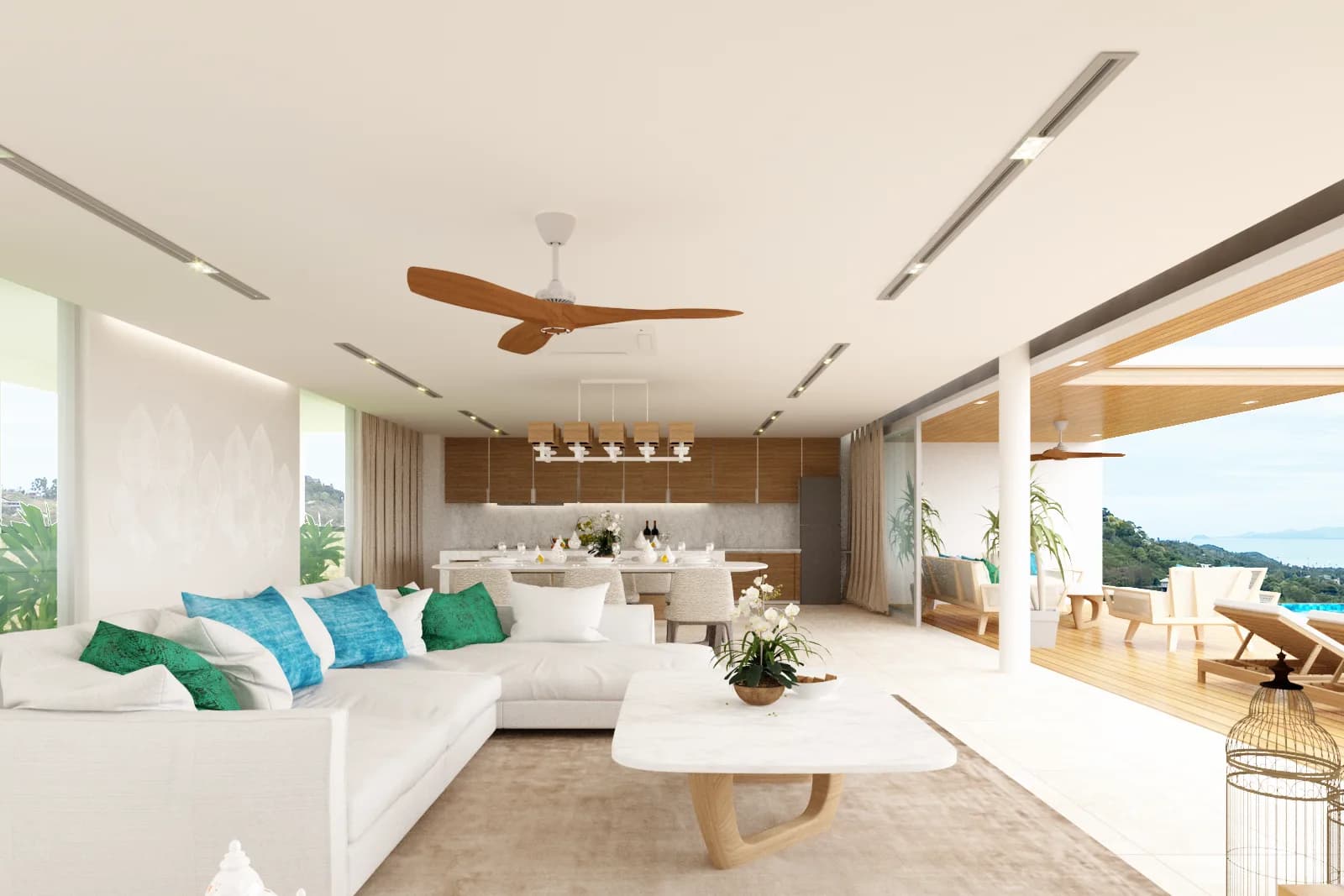 4 Bedroom spacious villas with breathtaking sea and Koh Phangan views in high demand Bophut area – VIL0539 — vignette 5