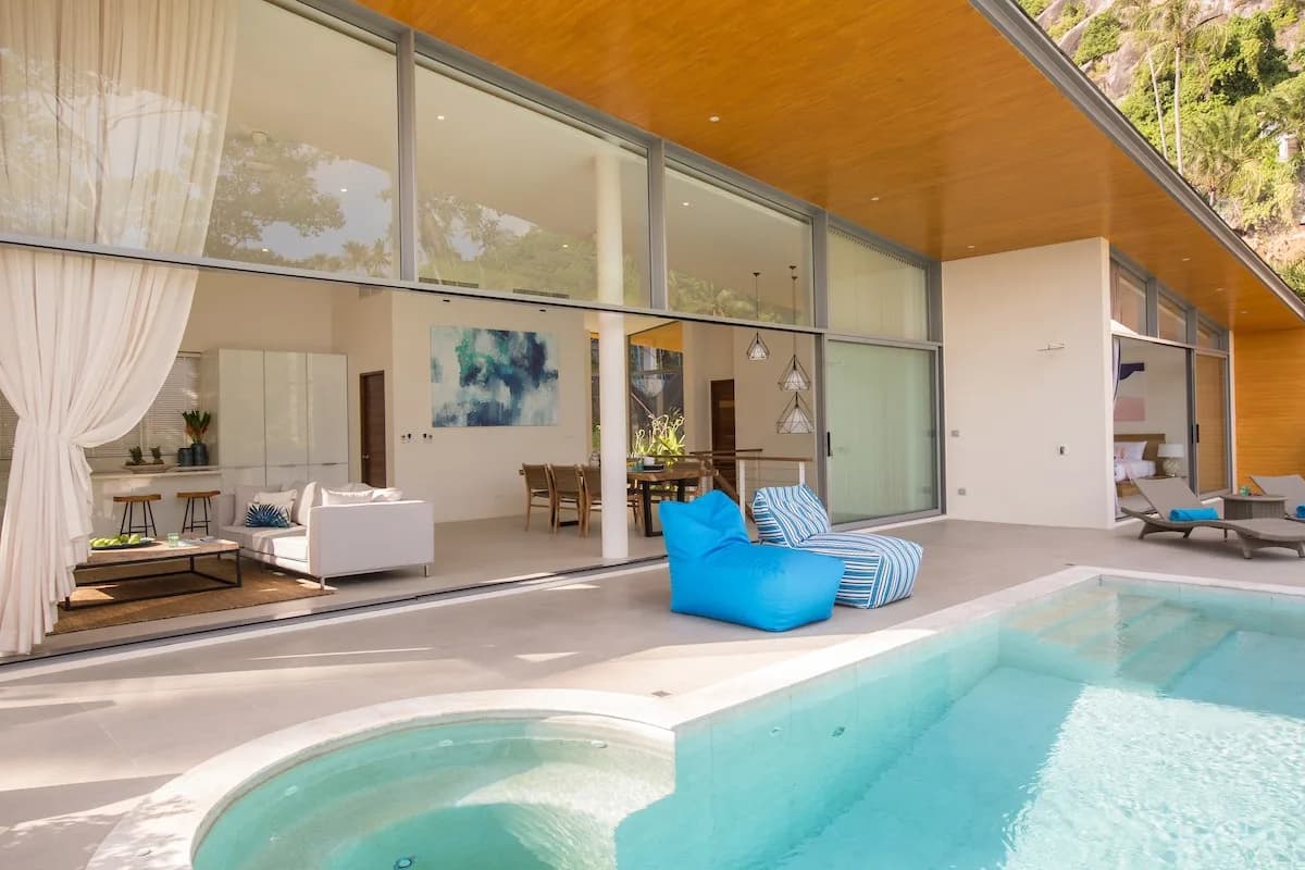 30% completed 3 bedroom sea view villa in Lamai – VIL0545 — vignette 3