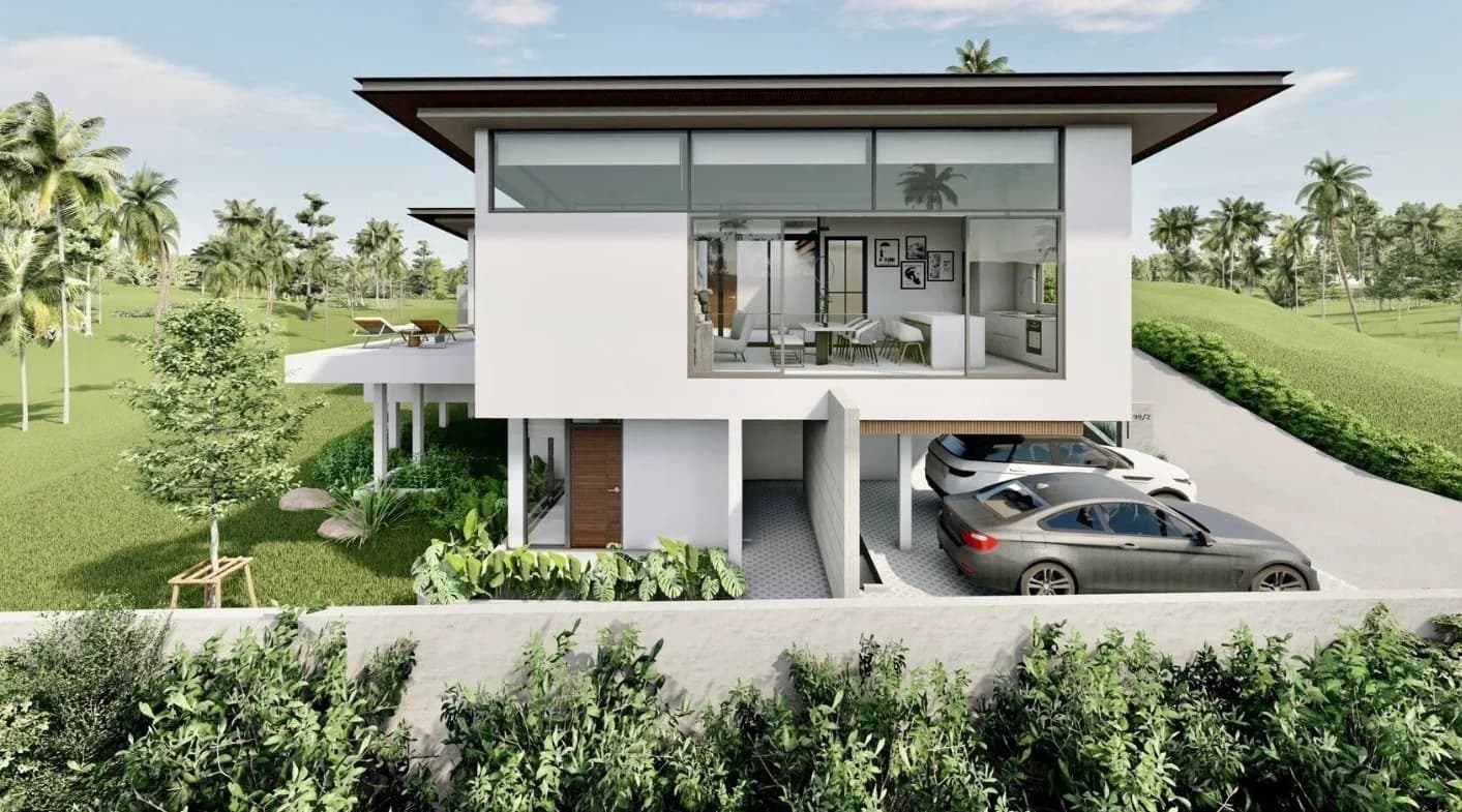 3 Bedroom villas with a private pool and mountain view in Maenam area – VIL0546 — vignette 2
