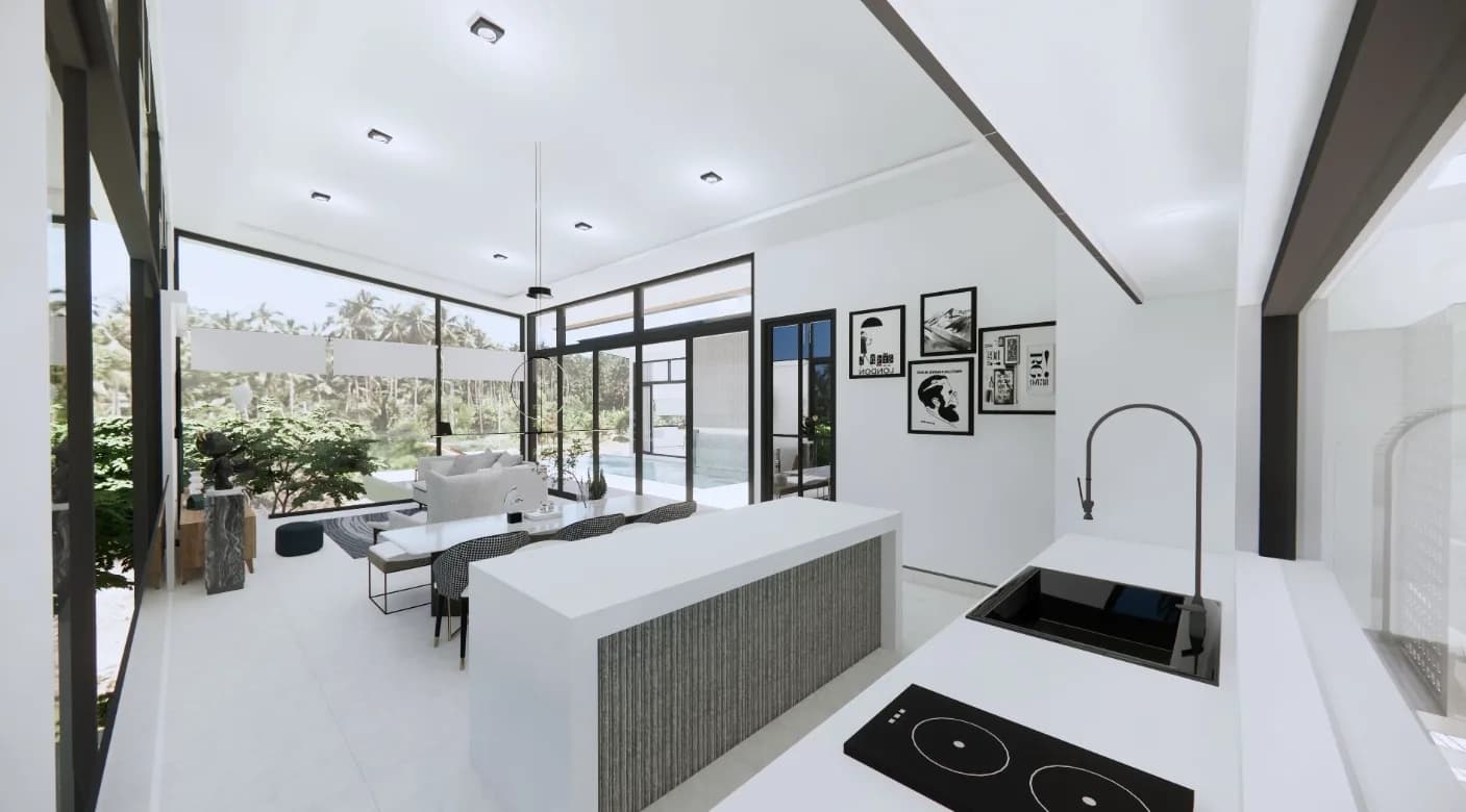 3 Bedroom villas with a private pool and mountain view in Maenam area – VIL0546 — vignette 4