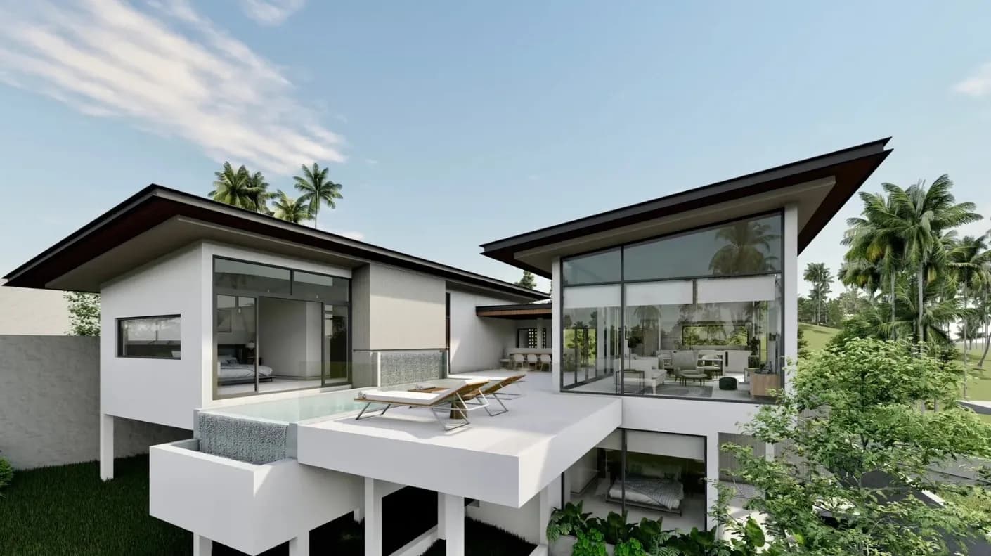 3 Bedroom villas with a private pool and mountain view in Maenam area – VIL0546 — vignette 5