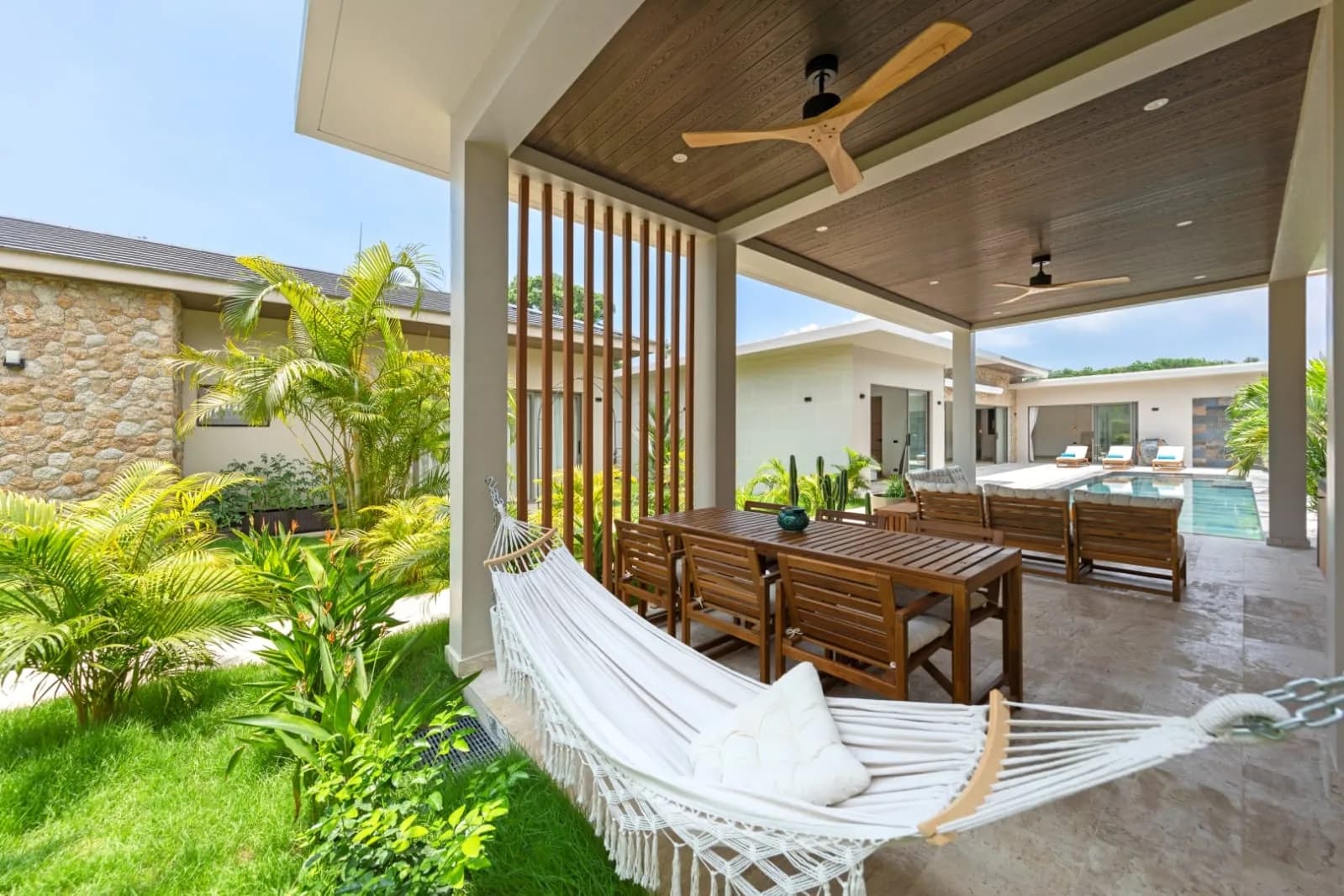 Elegant Bali style 3 bedroom villas with a private pool 5 minute stroll to Bophut beach – VIL0548 — vignette 4