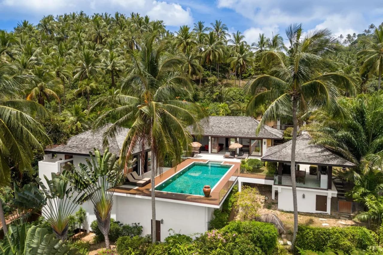 Tropical 3 bedroom villas with a private pool and sea views in Chaweng Noi – VIL0553 — vue 1
