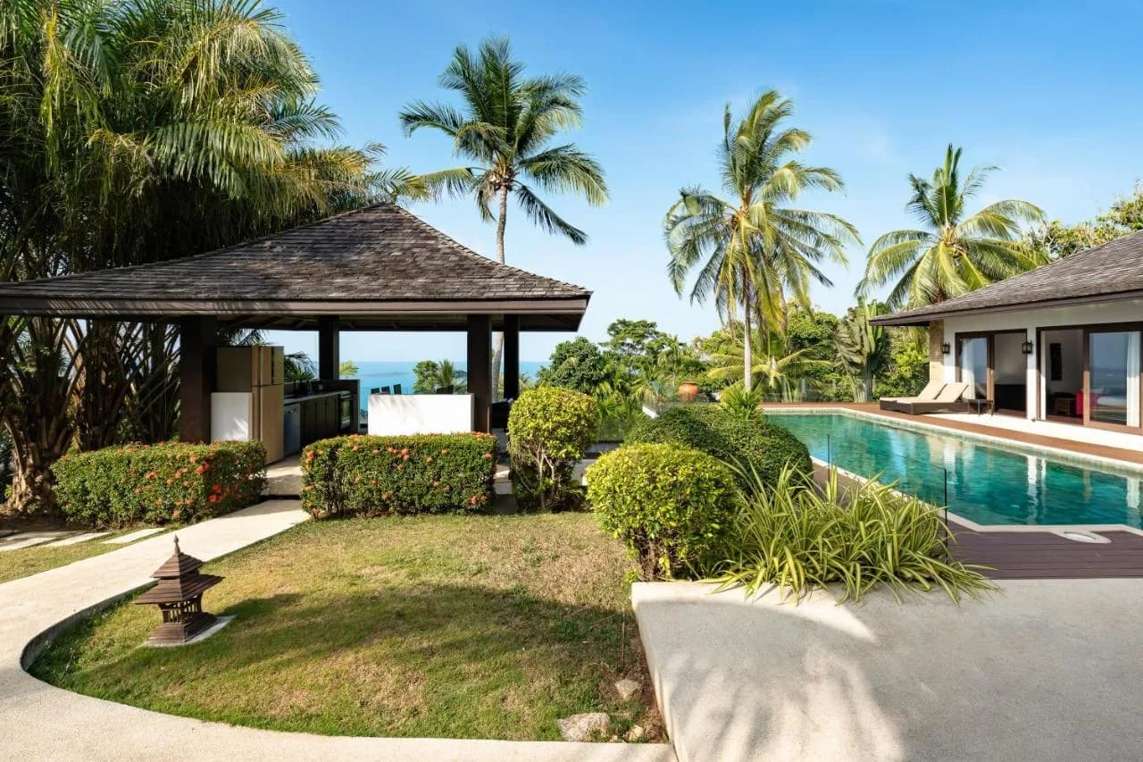 Tropical 3 bedroom villas with a private pool and sea views in Chaweng Noi – VIL0553 — vignette 2