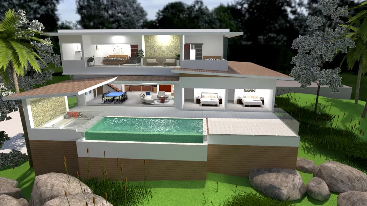 Spacious 4 bedroom villa with beautiful sea views in Bophut area – VIL0561 — vignette 2