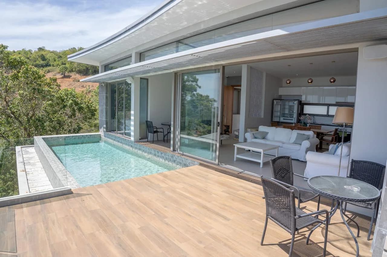 Affordable 3 bedroom villa with a pool and sea views in Bophut – VIL0562 — vue 1