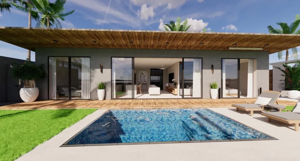 Affordable 3 bedroom private pool villa in the center of Samui – VIL0571 — vignette 2