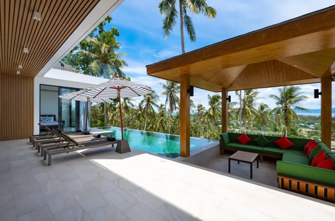Sea view development with a finished 5 bedroom sea view villa in Maenam – VIL0578 — vignette 4