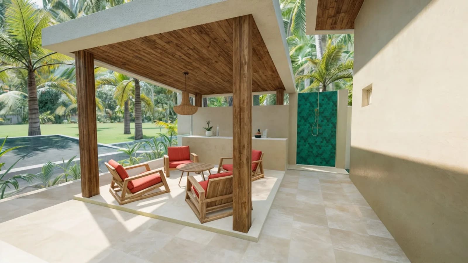 Affordable 2 bedroom Bali style villas with a charming jungle view in Maenam – VIL0579 — vignette 5