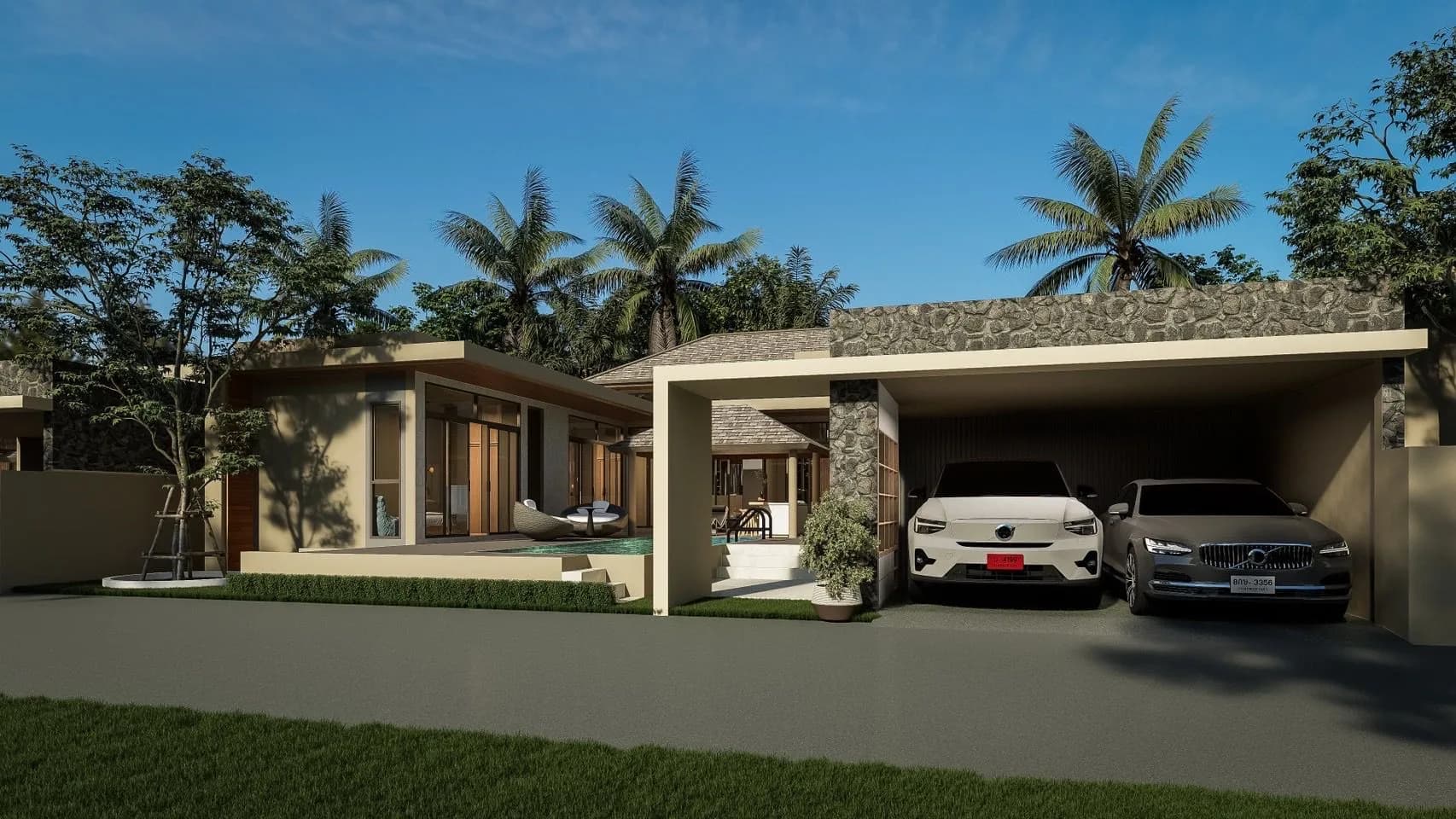 4 Bedroom tropical villas with a private pool 700 meters from Maenam beach – VIL0580 — vignette 3