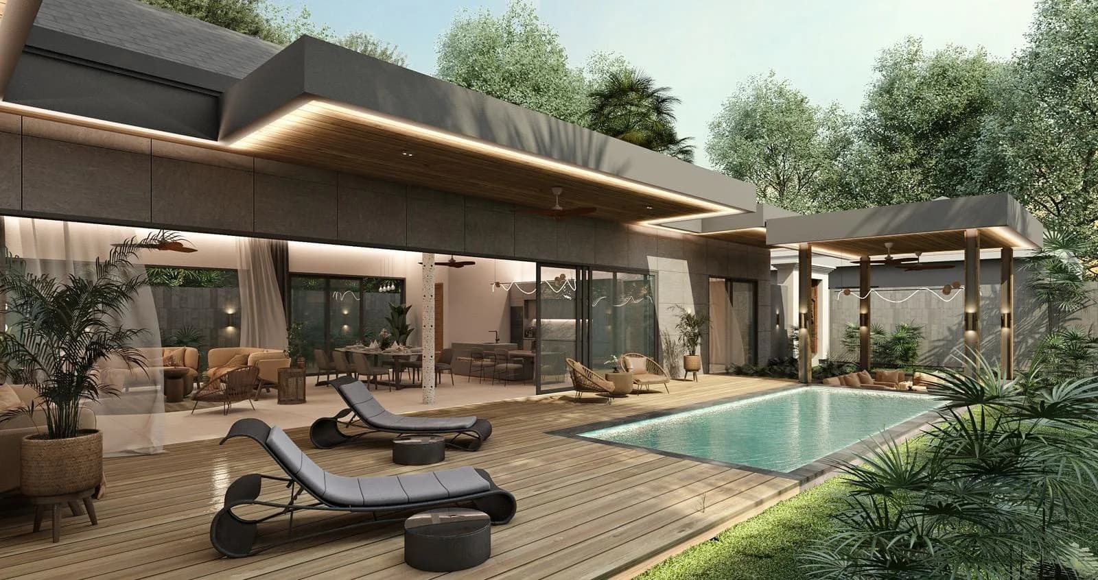 New Bali style 3 bedroom villas with a private pool in a prime location – VIL0586 — vue 1
