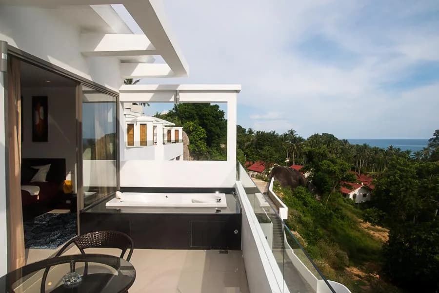 1 bedroom penthouse apartment with sea view in Lamai – VIL0590 — vue 1