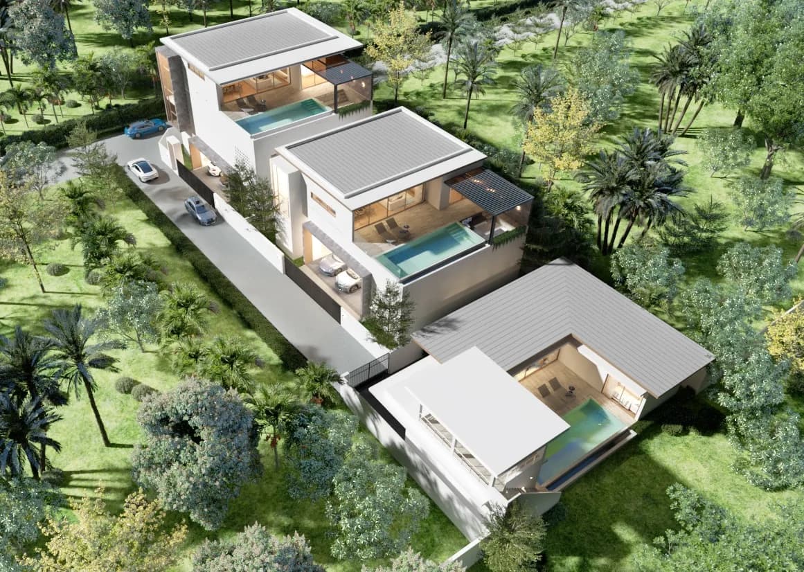 Spacious 60% completed sea view villa with 6 bedrooms a short walk from Bangrak beach – VIL0593 — vue 1