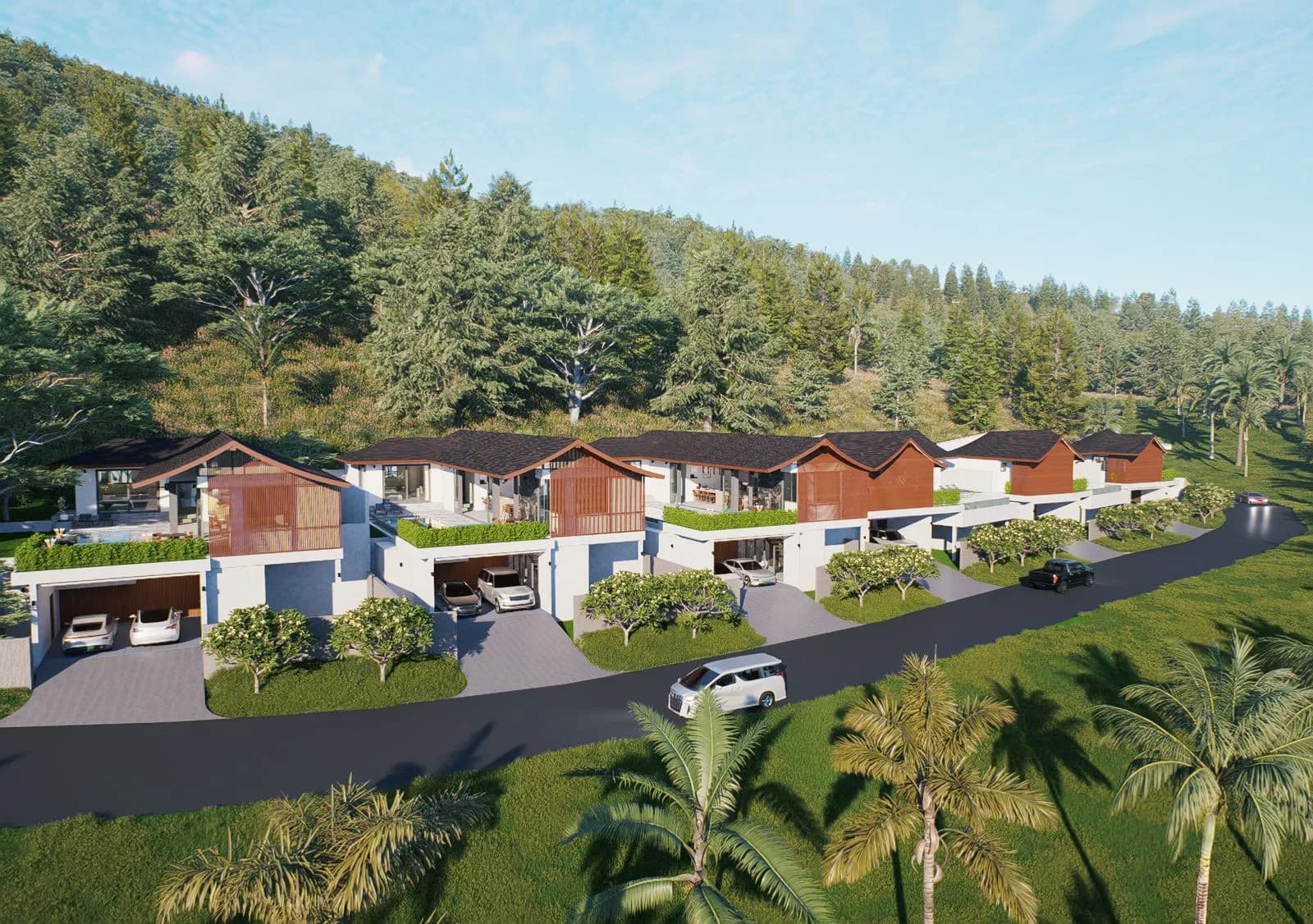 3 bedroom private pool villas with a mountain and jungle views in Lamai – VIL0602 — view 1