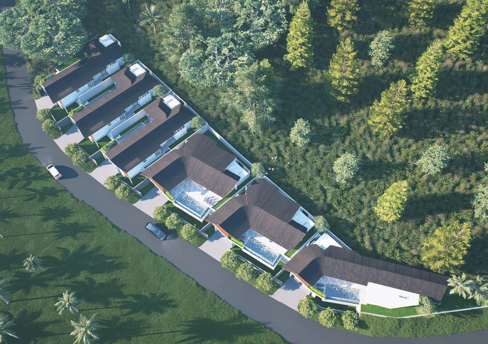 3 bedroom private pool villas with a mountain and jungle views in Lamai – VIL0602 — thumbnail 5