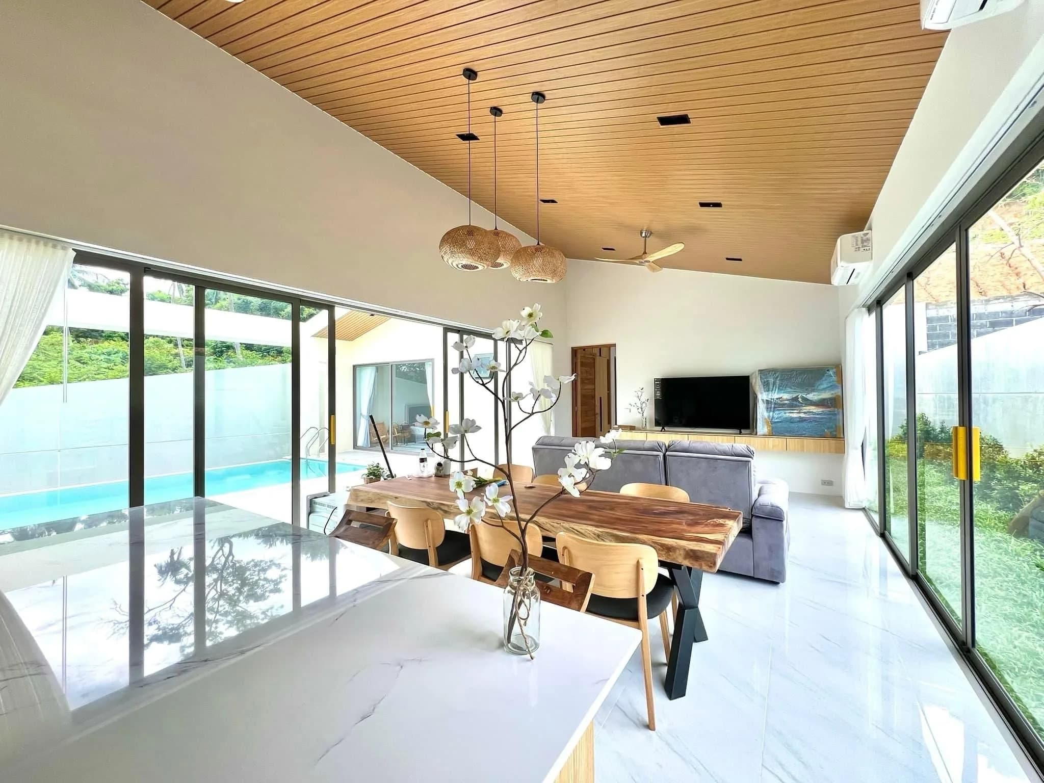 Affordable 3 bedroom villas at a different stage of construction in the residence in Maenam – VIL0622 — vignette 2