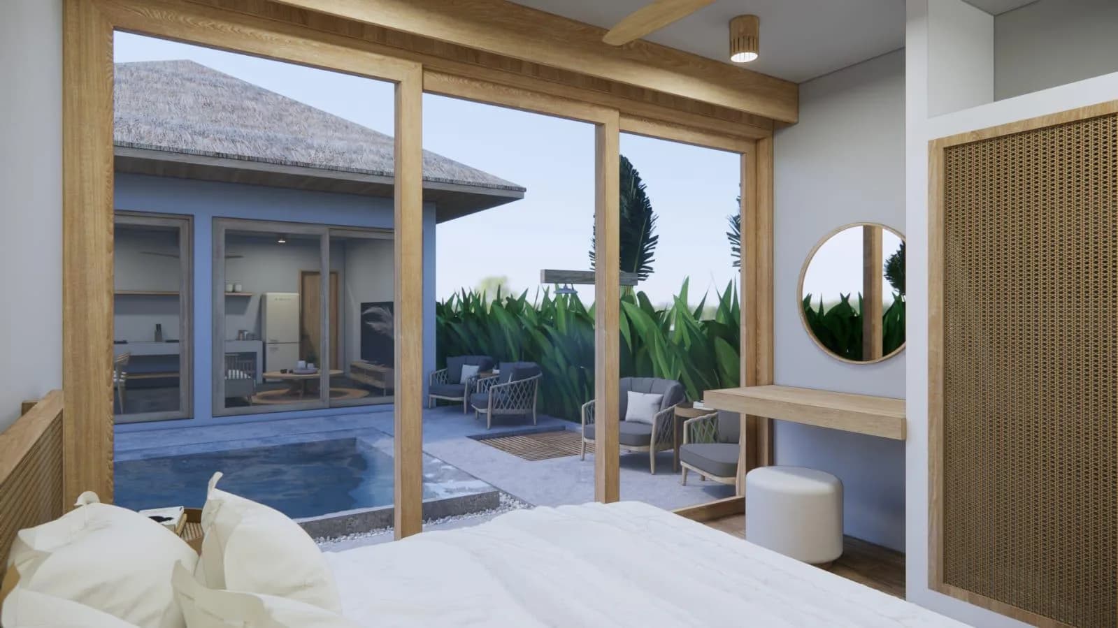 2 Bedroom Bali style villas in the prime location in Plai Laem – VIL0625