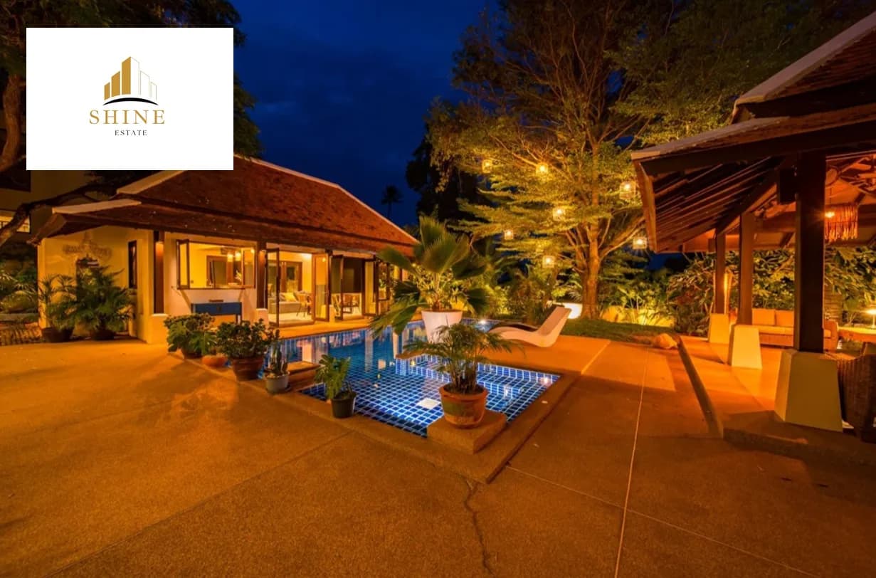 Bali style spacious 4 bedroom villa with a private pool 150 meters from Bangrak beach – VIL0637 — thumbnail 4