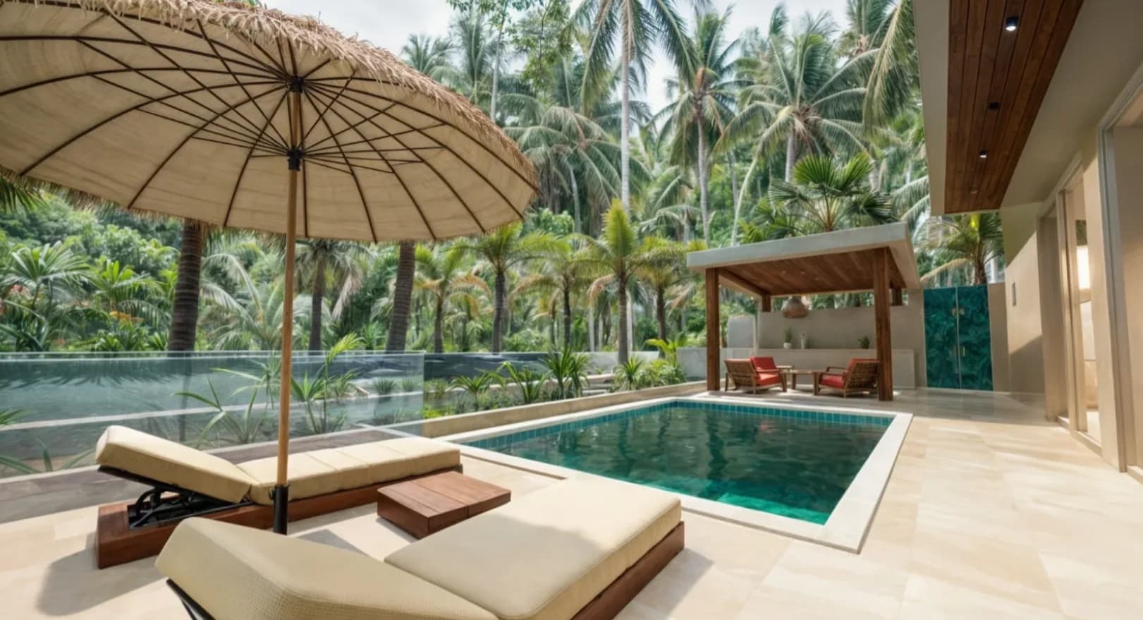 Affordable 2 bedroom garden pool villa in Maenam – VIL0649