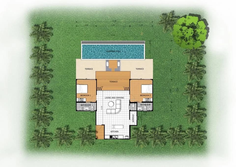 2 and 3 Bedroom Bali style villas with a pool only 2 minutes from Laem Set beach – VIL0655 — vignette 5