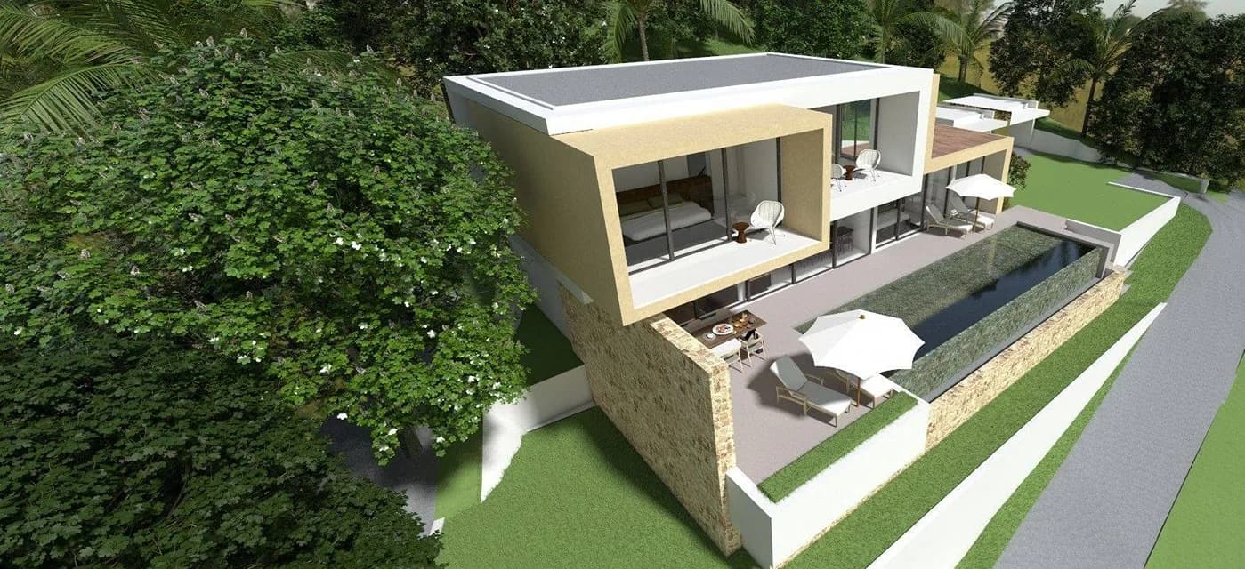 3 bedroom seaview villa in Bophut — vue 1